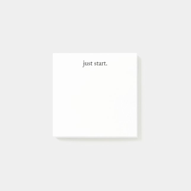 Inspirerande Citat Minimalist Post-it Block (Framsida)