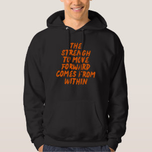 Inspirerande Citat Minimalistisk Typografi Hoodie