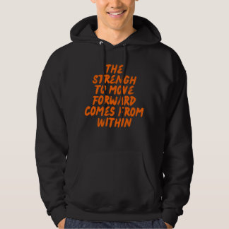 Inspirerande Citat Minimalistisk Typografi Hoodie