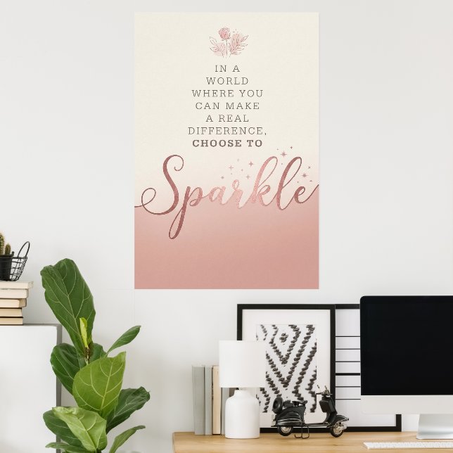 Inspirerande Citat – Minimalistisk Väggutskrift Poster (Hemmakontoret)