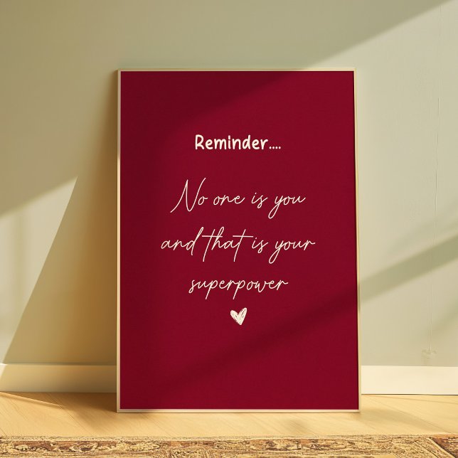 Inspirerande Citat Motivations Väggkonst Affisch (Skapare uppladdad)