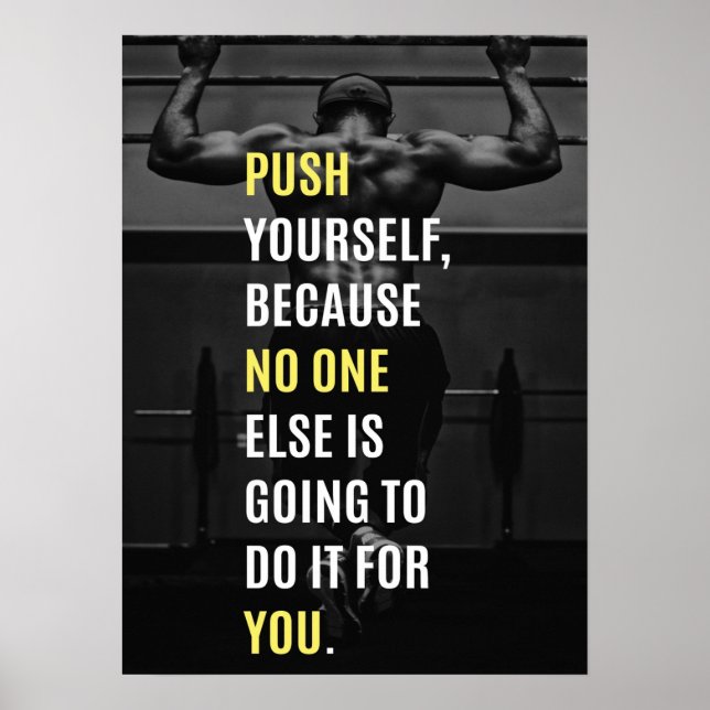 Inspirerande citat - Motiverande Poster för att ar (Framsidan)