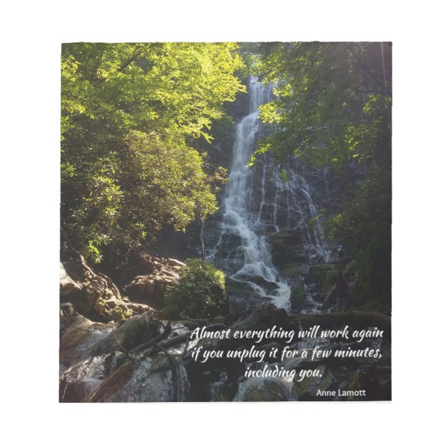 inspirerande citat - naturfoto - anteckningsblock (Framsida)