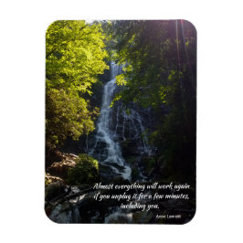 inspirerande citat - naturfoto - magnet