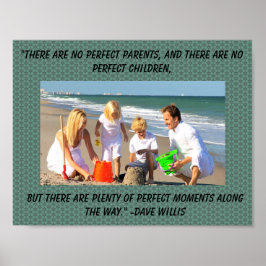 Inspirerande Citat Om Familj Och Perfektion Poster