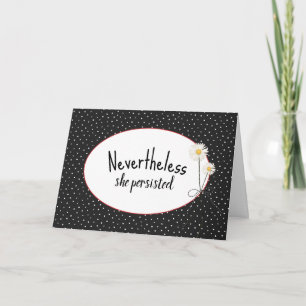 inspirerande citat på Polka dots Kort