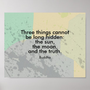 inspirerande citat poster Buddha på sanningstext