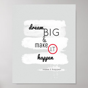 inspirerande citat poster drömtext om stor text på