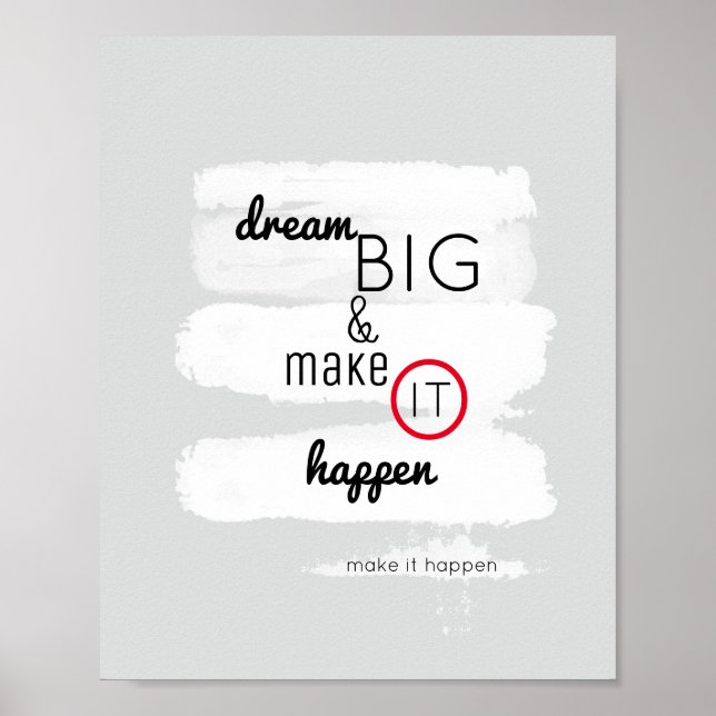 inspirerande citat poster drömtext om stor text på (Framsidan)