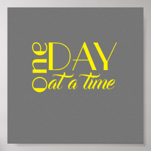 inspirerande citat poster en dag i taget
