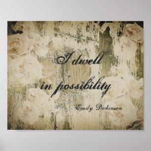 inspirerande citat poster shabby chic