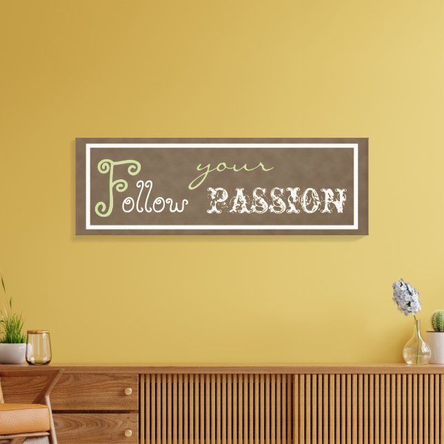 Inspirerande citat presentfodrad canvastryck (Insitu (Vardagsrum))