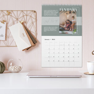 Inspirerande Citat & Prosa Familjefoto-ögonblick Kalender