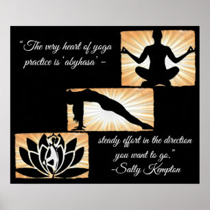 inspirerande citat Yoga Meditation New Age Poste Poster