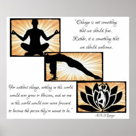 inspirerande citat Yoga Meditation New Age Poste Poster