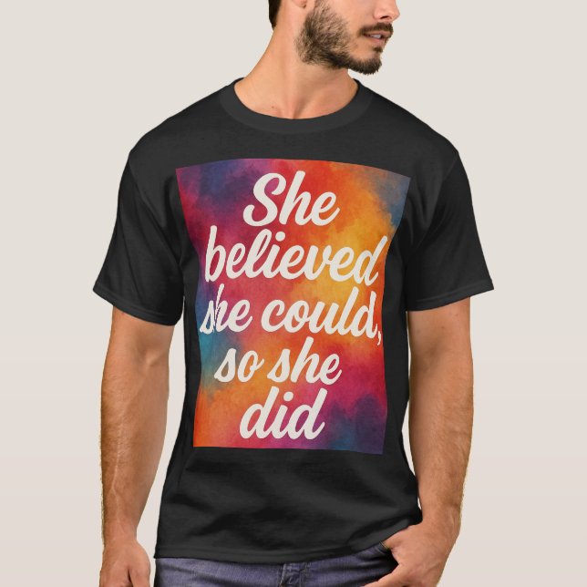Inspirerande citatdesign för kvinnor  t shirt (Framsida)