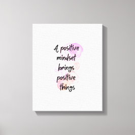 inspirerande citattecken är positiva, få motiverad canvastryck