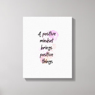 inspirerande citattecken är positiva, få motiverad canvastryck