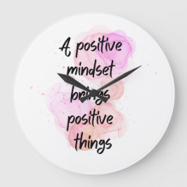 inspirerande citattecken är positiva, få motiverad stor klocka