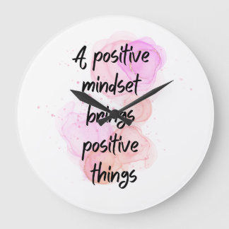 inspirerande citattecken är positiva, få motiverad stor klocka