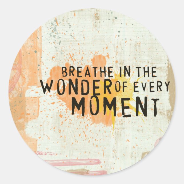 inspirerande citattecken runt klistermärke (Framsida)