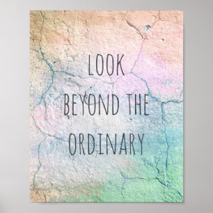 inspirerande citattypografi poster shabby chic