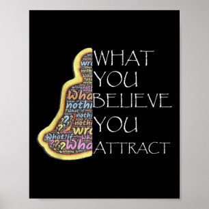 inspirerande citerar vad du tror att du lockar poster