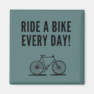 inspirerande cykelcitat magnet