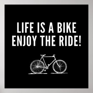 inspirerande cykelcitat poster