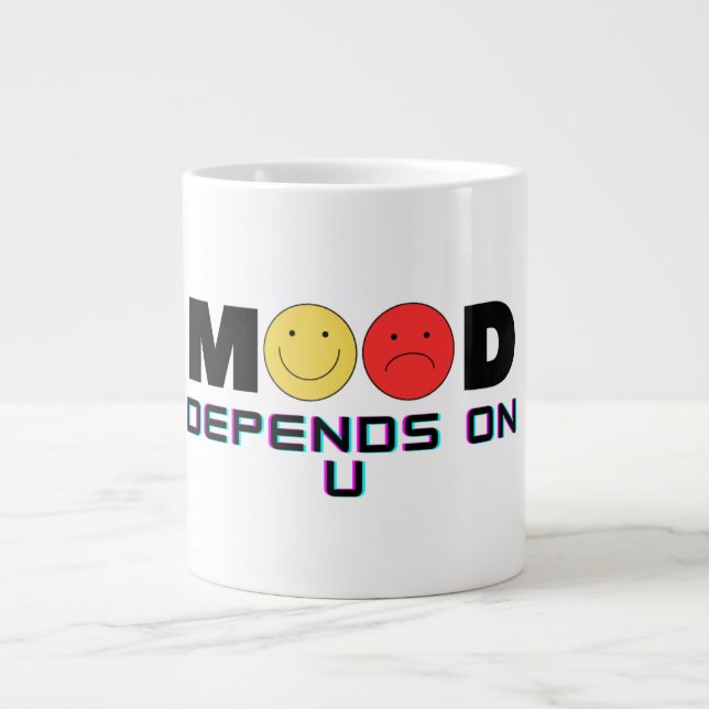 Inspirerande egenvård stor kaffemugg jumbo mugg (Framsidan)