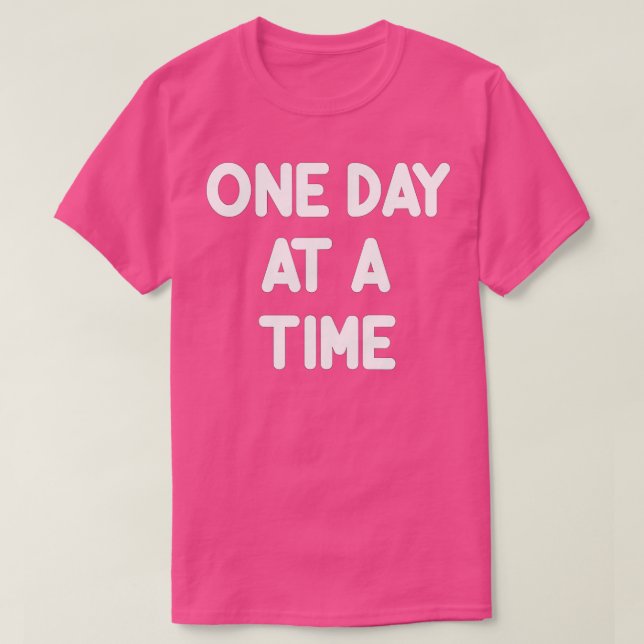 inspirerande en dag i taget Motiv T Shirt (Design framsida)