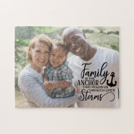 Inspirerande familjecitat | Anpassad familjefoto Pussel
