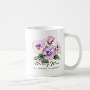 Inspirerande februari födelsedagsblomma mammas wra kaffemugg