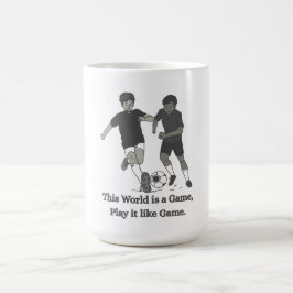 Inspirerande fotbollströja för barn kaffemugg