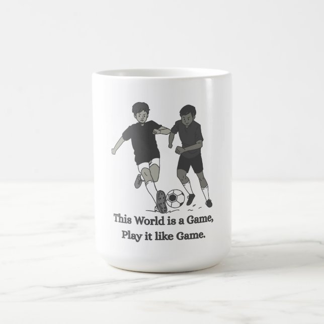 Inspirerande fotbollströja för barn kaffemugg (Center)