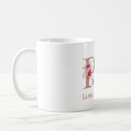 Inspirerande fredsfjärilskonst kaffemugg