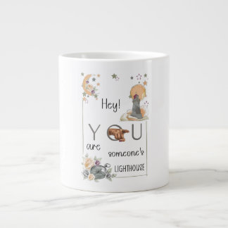 Inspirerande fyr-gåva Positiv påminnelse Jumbo Mugg