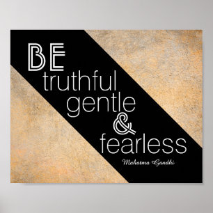 inspirerande Gandhi-citat poster modern chic