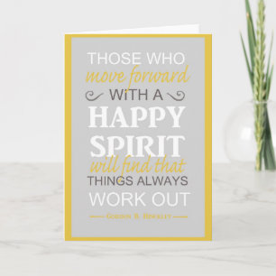 inspirerande gordon b hinckley Lds citat Kort