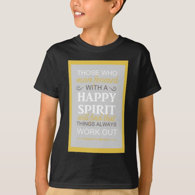 inspirerande gordon b hinckley lds-citat t-shirt (Framsida)