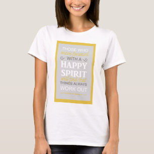 inspirerande gordon b hinckley lds-citat tee shirt