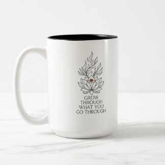 Inspirerande grafisk kaffemug Två-Tonad mugg