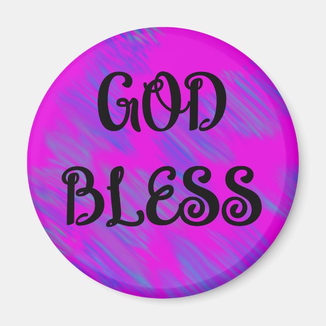 Inspirerande GUD VÄLSIGNA Rullningsmagnet Magnet (Framsidan)