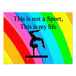 INSPIRERANDE GYMNASTICS-KVOTKONSTRUKTION FOTOTRYCK