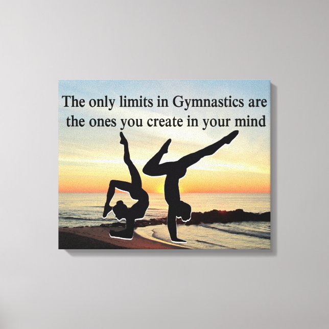 INSPIRERANDE GYMNASTIKVOT CANVASTRYCK (Framsida)