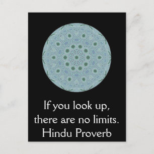 inspirerande hindu-ordspråk från Indien Vykort