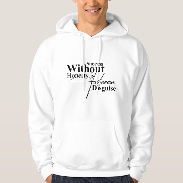 Inspirerande Integritet Typografi Hoodie (Framsida)
