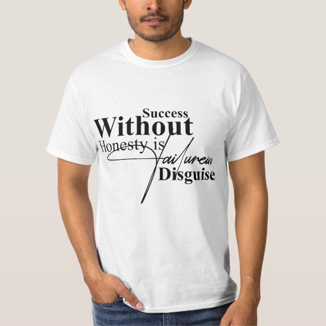 Inspirerande Integritet Typografi T-Shirt (Framsida)