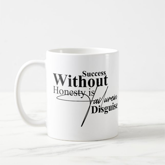 Inspirerande integritetscitat kaffemugg  (Vänster)
