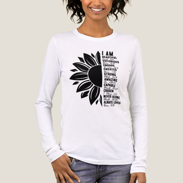 Inspirerande Jag Är T Shirt (Framsida)